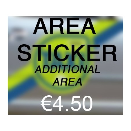 Area Sticker Additional Area €4.50