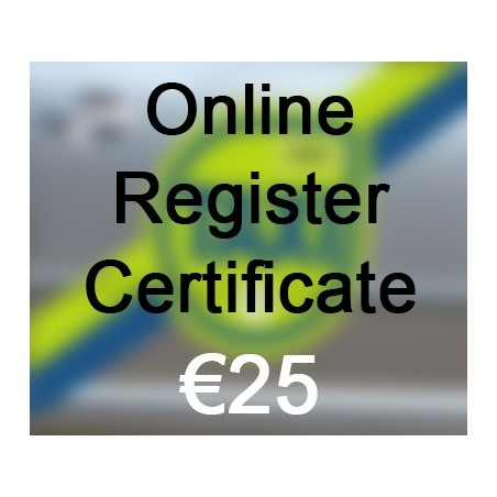 Online Register Certificate €25