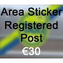 Area Sticker Registered Post €30