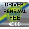 Driver Renewal Fee €300